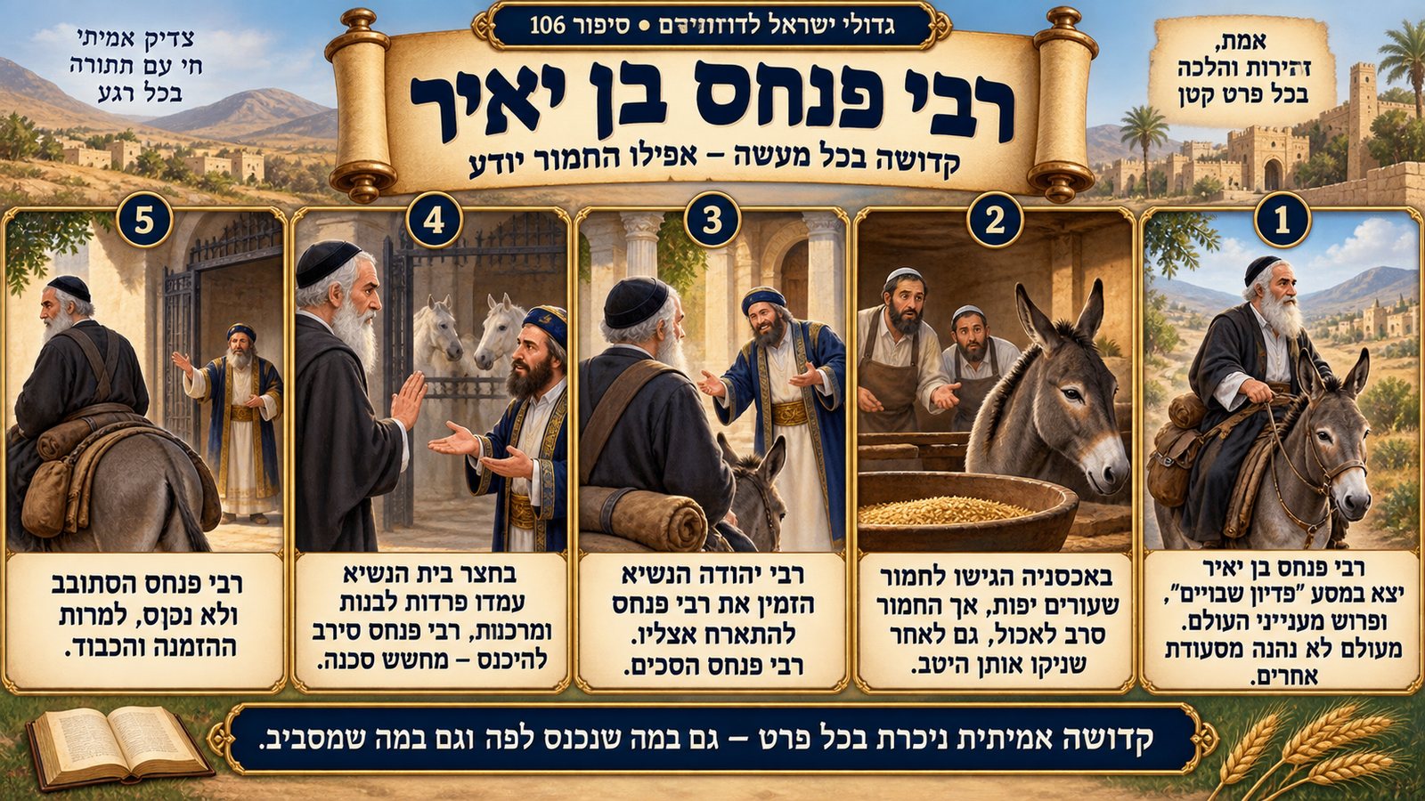 תמונת סיכום — רבי פנחס בן יאיר: רבי פנחס בן יאיר